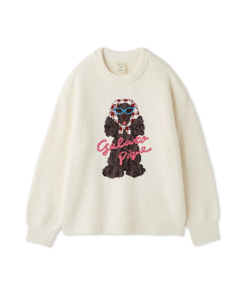 スカーフDOG ジャガードプルオーバー