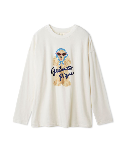 スカーフDOGワンポイントロンT