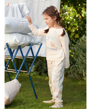 【KIDS】ウォッシングアニマル柄ロングパンツ