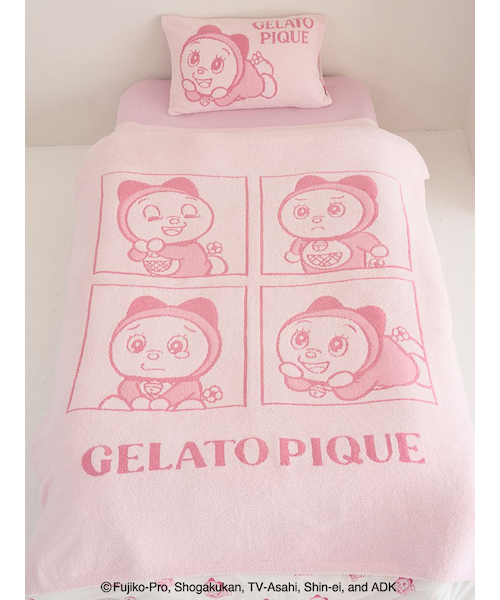 [ジェラート ピケ] ドラえもん【Sleep】 ジャガードマルチカバー ドラえもん】【Sleep】ベビモコジャガードマルチカバー｜ジェラート