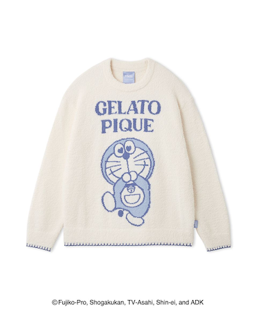 【ドラえもん】【メンズ】ベビモコジャガードプルオーバー