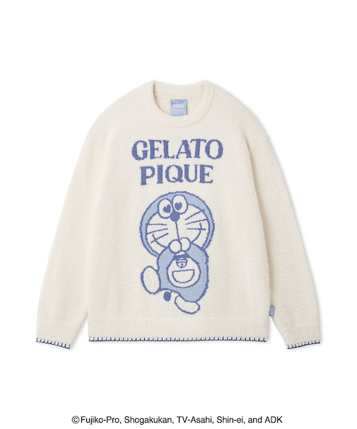 【ドラえもん】【メンズ】ベビモコジャガードプルオーバー