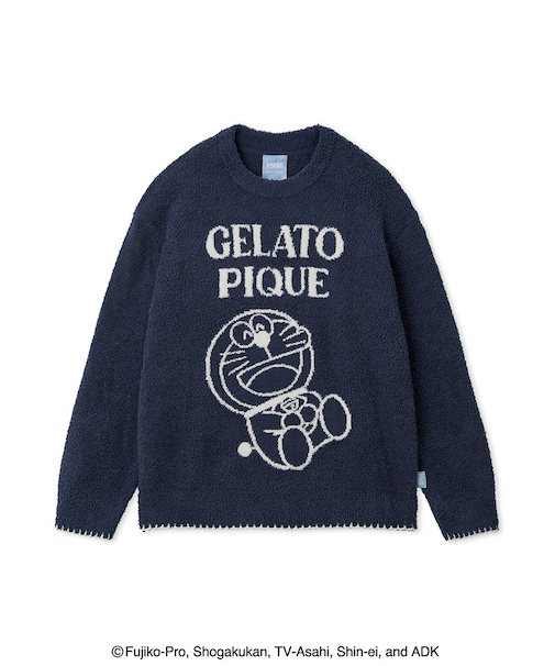 【ドラえもん】【メンズ】ベビモコジャガードプルオーバー