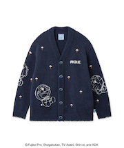 【ドラえもん】【メンズ】ベビモコジャガードカーディガン