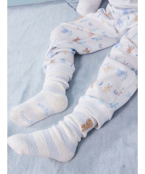 KIDS】エアリーモコベアボーダーソックス｜ジェラートピケの通販