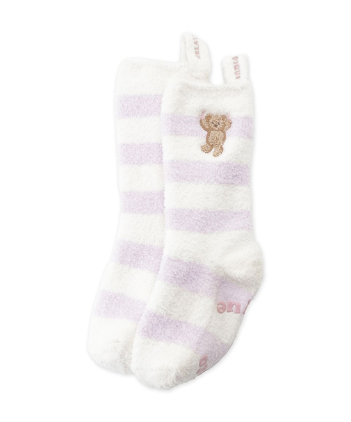 【KIDS】エアリーモコベアボーダーソックス