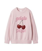 【ONLINE限定カラーあり】ベビモコチェリージャガードプルオーバー