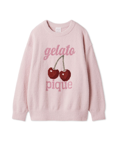 【ONLINE限定カラーあり】ベビモコチェリージャガードプルオーバー