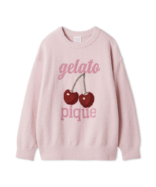 【ONLINE限定カラーあり】ベビモコチェリージャガードプルオーバー