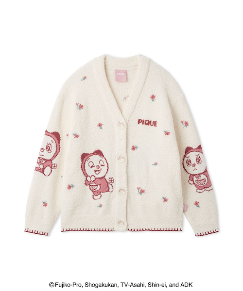 ドラえもん】【レディース】ベビモコジャガードカーディガン