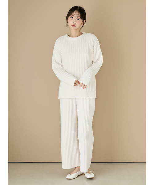 パウダースリーピーロゴジャガードプルオーバー＆ロングパンツセット