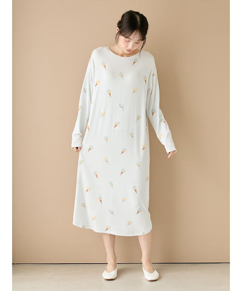 【新品未開封】ダッフィ　ジェラートピケ　総柄ワンピース アイス柄ワンピース｜ジェラートピケの通販｜&mall（アンドモール