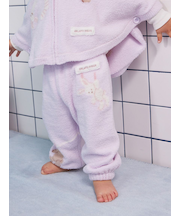 【BABY】エアリーモコウォッシングアニマルジャガードロングパンツ