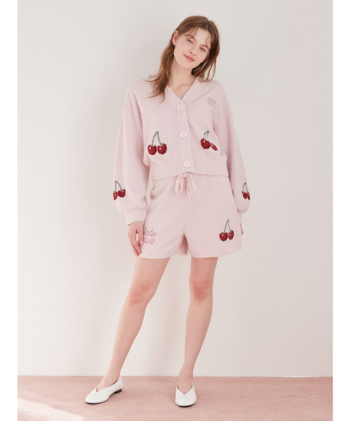 【ONLINE限定カラーあり】ベビモコチェリージャガードショートパンツ