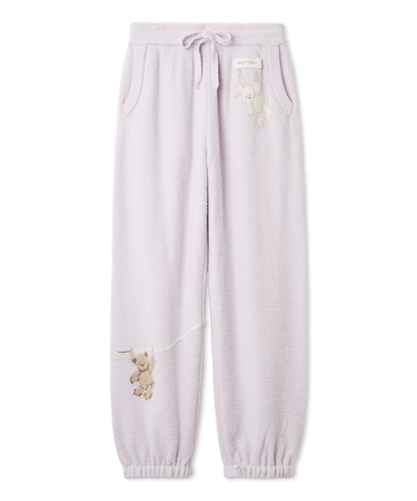 エアリーモコウォッシングアニマルジャガードロングパンツ