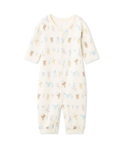 【BABY】新生児ウォッシングアニマル柄2WAYオール