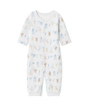 【BABY】新生児ウォッシングアニマル柄2WAYオール