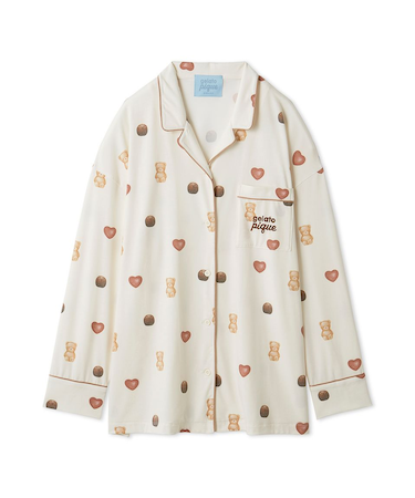 【Valentine】総柄シャツ