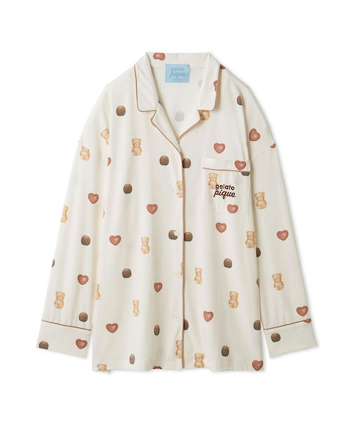 【Valentine】総柄シャツ