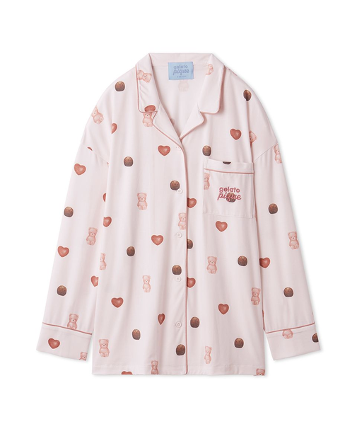 【Valentine】総柄シャツ