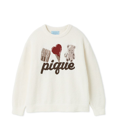 【Valentine】ワンポイントジャガードプルオーバー