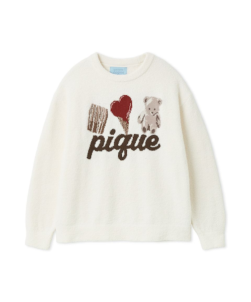【Valentine】ワンポイントジャガードプルオーバー