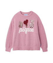 【Valentine】ワンポイントジャガードプルオーバー