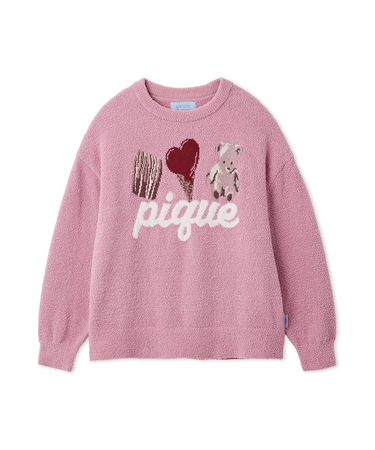 【Valentine】ワンポイントジャガードプルオーバー