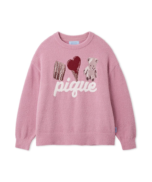 【Valentine】ワンポイントジャガードプルオーバー