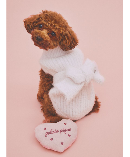 【Valentine】【CAT&DOG】リボンプルオーバー