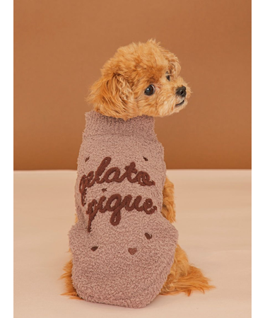 【Valentine】【CAT&DOG】ハイネックロゴプルオーバー