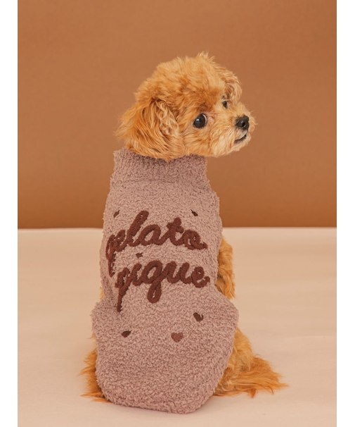 【Valentine】【CAT&DOG】ハイネックロゴプルオーバー