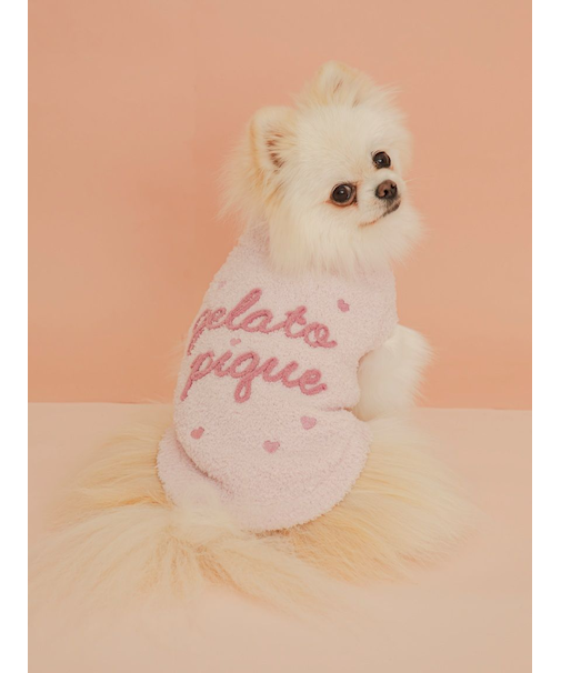 【Valentine】【CAT&DOG】ハイネックロゴプルオーバー