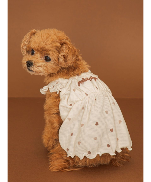 CAT&DOG】ハート柄フリルワンピース｜ジェラートピケの通販｜&mall