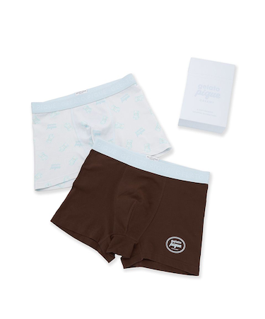 【Valentine】【HOMME】ボックス付きアイスベアボクサーパンツ2枚セット
