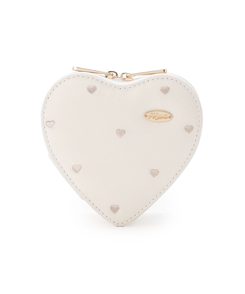 ハート型アクセサリーポーチ