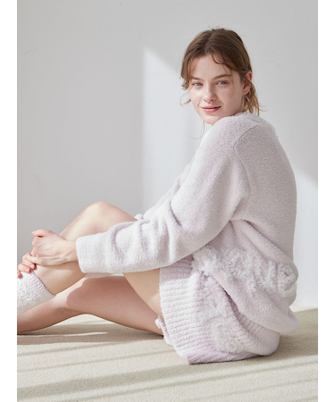 フリルロゴリブフレアショートパンツ