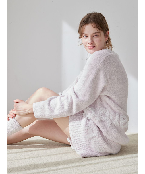 フリルロゴリブフレアショートパンツ