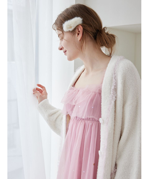 ファーヘアクリップ