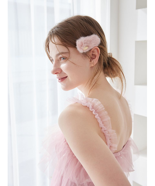 ファーヘアクリップ