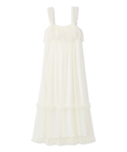 ハート柄チュールカップインワンピース