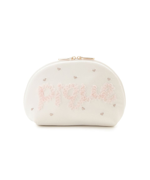 フリルロゴポーチ