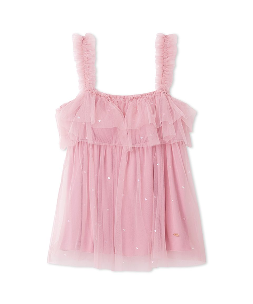 ハート柄チュールカップインキャミソール