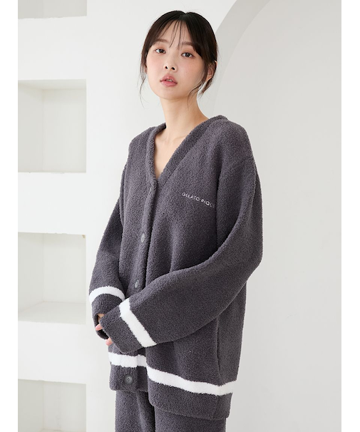 ベビモココットンプレーティングカーディガン