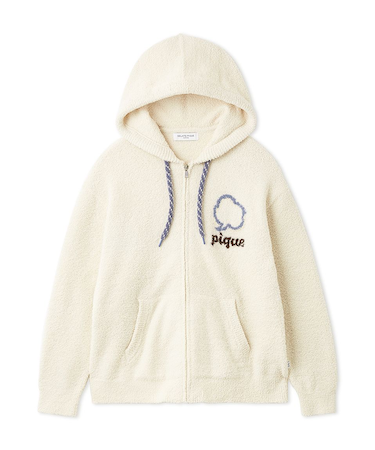 【HOMME】ベビモコトークロゴパーカ