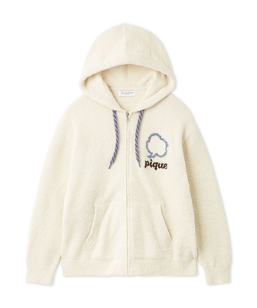 【HOMME】ベビモコトークロゴパーカ