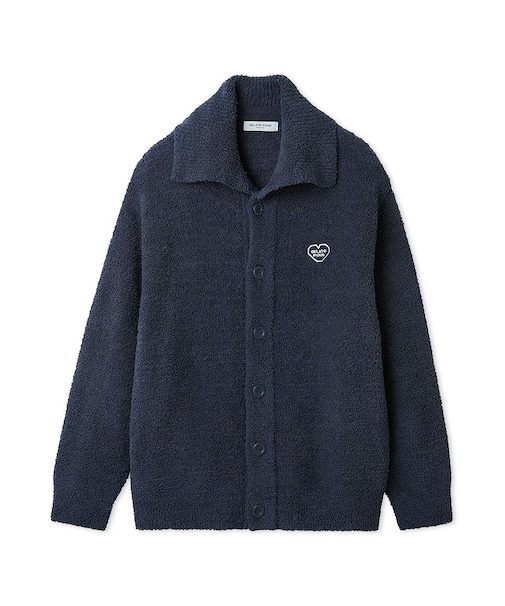 【HOMME】べビモコハートロゴ刺繍カーディガン