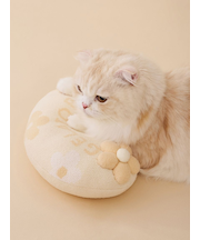【CAT&DOG】スムーズィーフラワーモチーフニットピロー