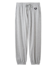 【HOMME】裏毛ハートロゴ刺繍ロングパンツ