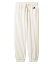 【HOMME】裏毛ハートロゴ刺繍ロングパンツ